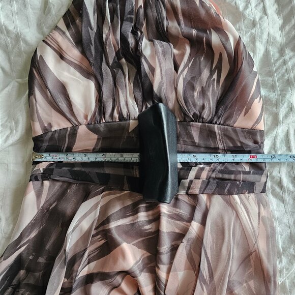 Le Chateau Halter Neck Dress - 2014 - LDD98138 - Pink/White/Black - Sz XS - Picture 14 of 15